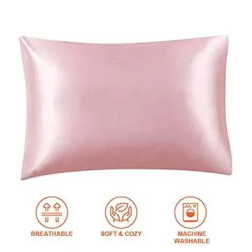 EHEYCIGA Satin Pillowcase Set for Hair and Skin - 2 Pack