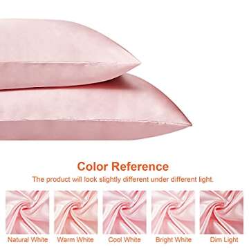 EHEYCIGA Satin Pillowcase Set for Hair and Skin - 2 Pack