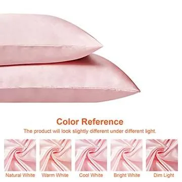 EHEYCIGA Satin Pillowcase Set for Hair and Skin - 2 Pack