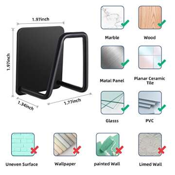 EIXENCOSI Sponge Holder - Rustproof, Adhesive, Modern Design