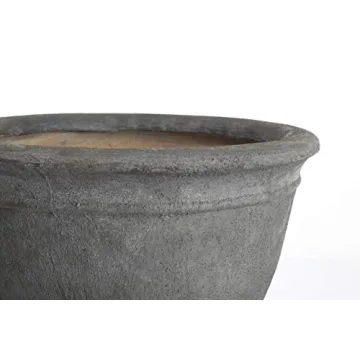 Alfresco Home Defina Urn - Large, Stormcloud Finish with Unique Patina