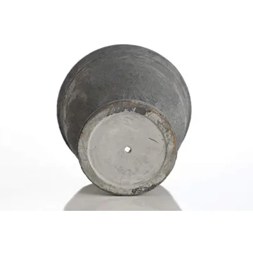 Alfresco Home Defina Urn - Large, Stormcloud Finish with Unique Patina