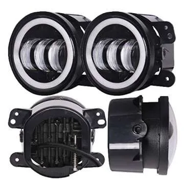LX-LIGHT 7 inch LED Headlights + 4 inch Fog Lights for Jeep