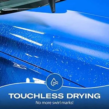 BLO Car Dryer AIR-GT - Quickly Dry Your Entire Vehicle After a Wash - No More Drips, No More Scratches- Adjustable Air Speed - Extra Long Hose - Rotating Wheels