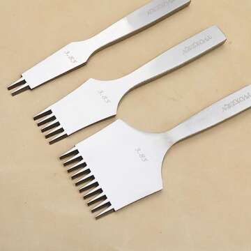 Polished Leather Hole Punch Tool for Seamless Crafting
