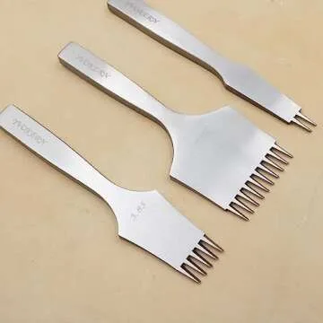 Polished Leather Hole Punch Tool for Seamless Crafting