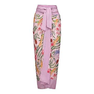 IDOPIP Women's One Piece Swimsuit Ruffle One Shoulder Monokini Swimwear Bathing Suit with Beach Cove...