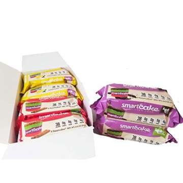 Smartcake Bundle; gluten free, sugar free, low carb, keto snack cakes. 6x twin packs; 2x chocolate 2x lemon 2x cinnamon: