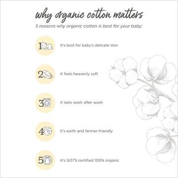 Burt's Bees Baby Swaddles, 100% Organic Muslin Cotton Baby Blankets, Multipurpose Lightweight & Breathable, Pack of 3