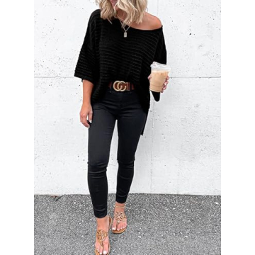 Dokotoo Plus Size 3/4 Sleeve Tunic Top for Women