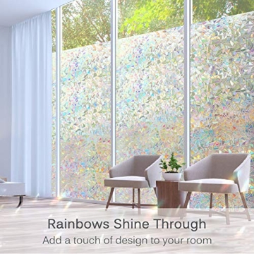Volcanics Rainbow Window Privacy Film for Effortless Transformation