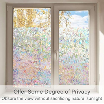 Volcanics Rainbow Window Privacy Film for Effortless Transformation
