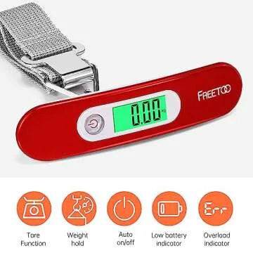 FREETOO Portable Digital Luggage Scale for Travel 110Lb