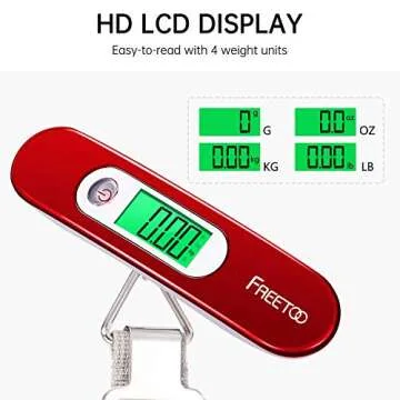 FREETOO Portable Digital Luggage Scale for Travel 110Lb