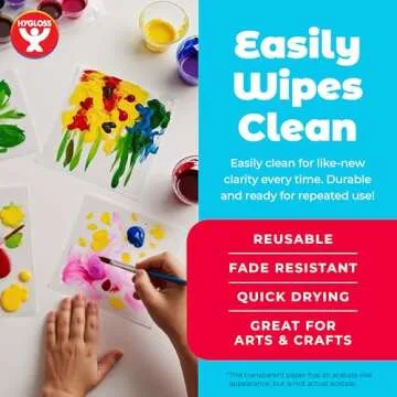 Hygloss Acetate Sheets for Creative Projects - 48 Pack