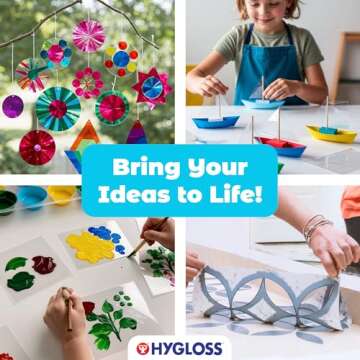 Hygloss Products Acetate Sheets for Crafts, Clear Overhead Projector Sheets Acetate-Like, For Arts And Craft Projects and Classrooms, Stencil Making Sheets, Not for Printers, 8.5” x 11”, 48 Pack