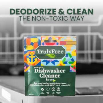 Truly Free Natural Dishwasher Cleaner - Dish Washer Machine Descaler, Fights Grease & Limescale, Har...