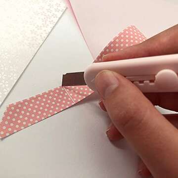 Kawaii Box Cutter Cute Box Cutter (2 pcs) Cat Paw Box Cutter Cute Letter Openers Cat Box Cutter Kawaii Knife Mini Cute Pocket Knife Cute Knife for Cat Lovers (White Pink, White)