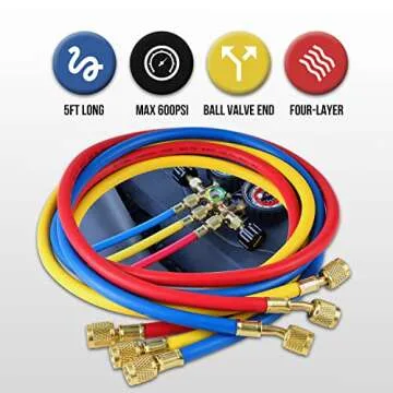 Lichamp A/C Manifold Gauge for R134A R22 R12 R502