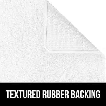 Gorilla Grip Premium Luxury Bath Rug, Absorbent, Soft, Thick Shag, Plush Bathroom Mat Rugs, Machine Washable, Microfiber Quick Dry, Mats for Shower, Bathtub and Floor Accessories, 24x17, White