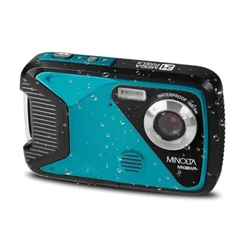 Minolta Waterproof Digital Camera – 21MP Photos, 1080p HD Video, 2.8” LCD, Underwater Up to 16ft...