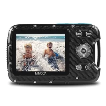 Minolta Waterproof Digital Camera 21MP 1080p HD Underwater Up to 16ft
