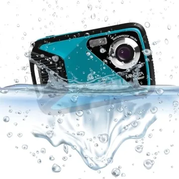 Minolta Waterproof Digital Camera 21MP 1080p HD Underwater Up to 16ft