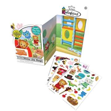 Colorforms Travel Set, Stickers for Kids – Daniel Tiger Toys, Arts and Crafts, Reusable Sticker Book, Kids Stickers, Toddler Crafts, Stickers for Boys, Girls, Arts & Crafts, Craft Supplies, Ages 3+
