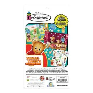 Colorforms Travel Set, Stickers for Kids – Daniel Tiger Toys, Arts and Crafts, Reusable Sticker Book, Kids Stickers, Toddler Crafts, Stickers for Boys, Girls, Arts & Crafts, Craft Supplies, Ages 3+