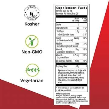 Floradix Iron + Herbs, 8.5 Fl Oz Glass Bottle