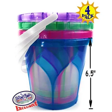 Colorful Matty's Toy Stop Beach Buckets Set - Fun for Kids!