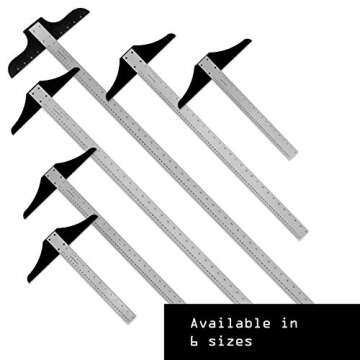 Ludwig Precision Aluminum T-Square for Drafting and Framing