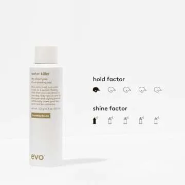 EVO Water Killer Dry Shampoo Brunette - Absorbs Oil to Refresh Hair - Brunette Pigment That Blends Tones - Styling Spray - 200ml / 4.3oz