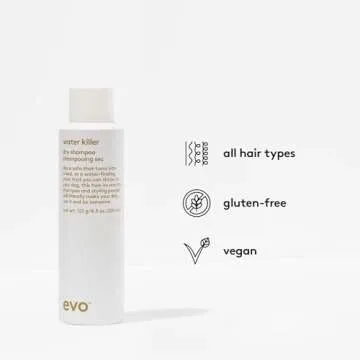 EVO Water Killer Dry Shampoo Brunette - Absorbs Oil to Refresh Hair - Brunette Pigment That Blends Tones - Styling Spray - 200ml / 4.3oz