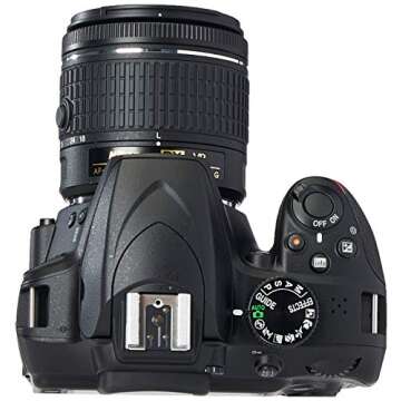 Nikon D3400 Digital SLR Camera & 18-55mm VR DX AF-P Zoom Lens (Black) - (Renewed)