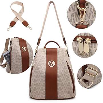 MKP Collection Stylish Women Backpack with Multi Pockets