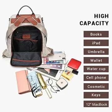 MKP Collection Stylish Women Backpack with Multi Pockets