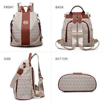 MKP Collection Stylish Women Backpack with Multi Pockets