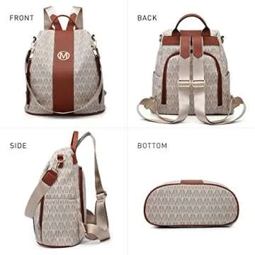 MKP Collection Stylish Women Backpack with Multi Pockets