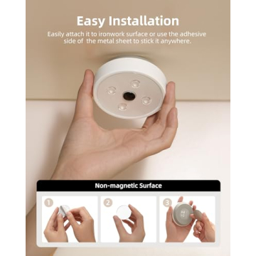 EZVALO Motion Sensor Puck Lights for Kitchen and Cabinets