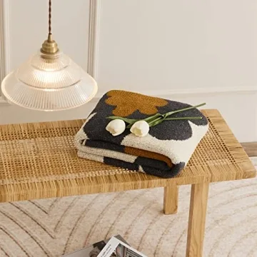 GunziStreet Cozy Floral Throw Blanket for Home Decor
