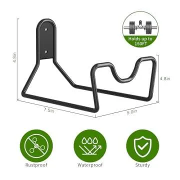 Kcysta Heavy Duty Hose Holder for Garden and Pool Storage