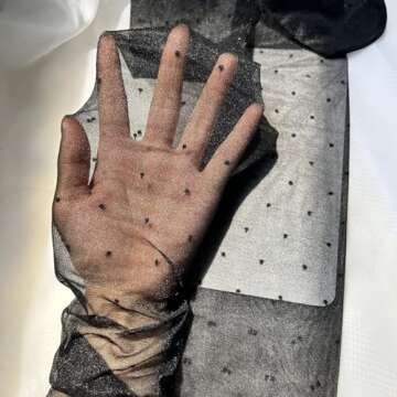 Glossy Sheer Pantyhose Polka Dots for Women Plus Size