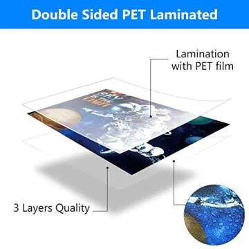 12 Pieces Solar System Educational Teaching Posters Laminated Kids Space and Planets Posters Print WallChart Art for Toddlers Classroom Bedroom 10.6 x 14.1 Inch