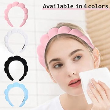 Jenteuo Spa Headbands - Set of 4 for Makeup & Skincare