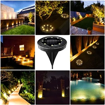 Solar Powered Ground Lights for Outdoor Safety and Beauty