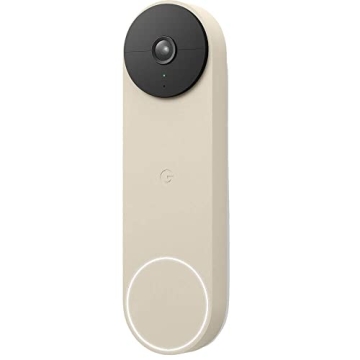 Google Nest Doorbell Battery Linen - Smart Home Security with HD Video