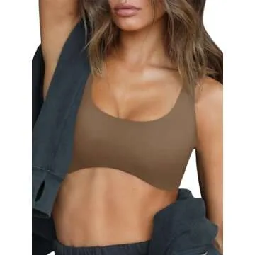 LASLULU Sports Bra Medium Impact for Yoga & Workouts