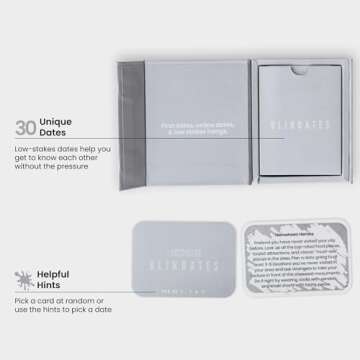 The Adventure Challenge Blind Dates, 30 Scratch-Off First Dates, Online Dates and Low Stakes Hangs, Date Night Ideas for First Dates and New Couples, for Singles