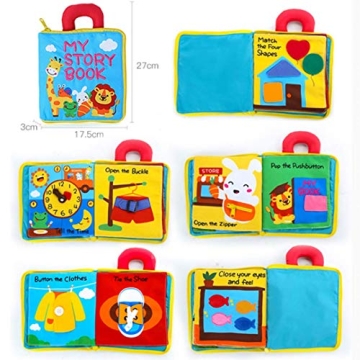 beiens 3Pcs My Quiet Books for Early Learning Fun